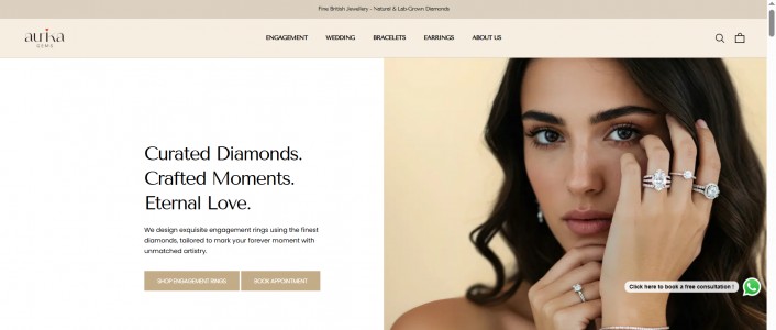 Shop Halo Engagement Rings in UK-Aurika Gems