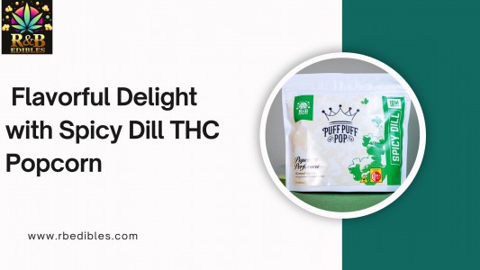 Flavorful Delight with Spicy Dill THC Popcorn