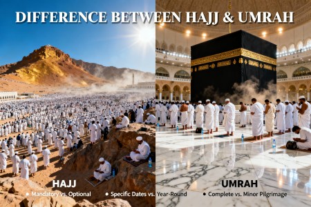 Islamic History on the Difference Between Hajj & Umrah
