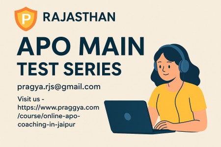 Rajasthan APO Main Test Series – Crack Your Exam with Expert Guidance