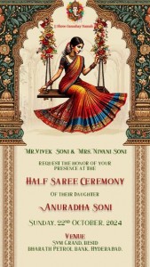 Best Half Saree Invitation Video